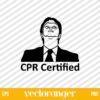 Dwight Schrute CPR Certified SVG
