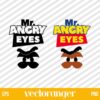 Mr Angry Eyes SVG