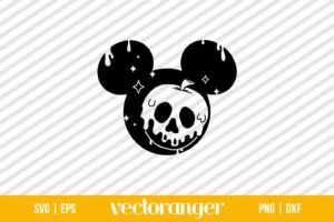 Poison Apple Mickey Ears SVG