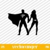 Superman And Wonder Woman SVG