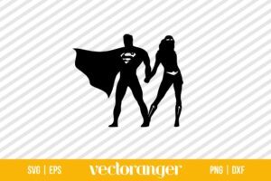 Superman And Wonder Woman SVG