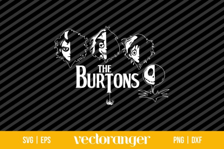 The Burtons SVG, Tim Burton SVG | Vectoranger