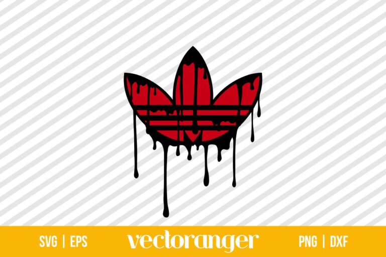 Adidas Logo Drip SVG | Vectoranger