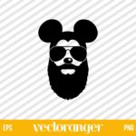 Bearded Mickey Mouse SVG