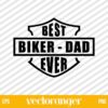 Harley Davidson Best Biker Dad Ever SVG