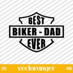 Harley Davidson Best Biker Dad Ever SVG