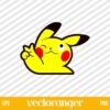 Peace Pikachu SVG