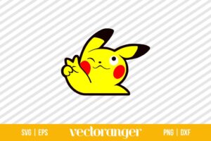 Peace Pikachu SVG