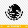 Mexico Coat of Arms Silhouette SVG