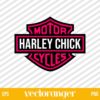 Pink Harley Davidson SVG Cricut