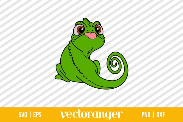 Rapunzel Pascal Tangled SVG | Vectoranger