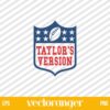 Taylors Version Football Travis and Taylor SVG