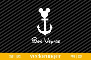 Bon Voyage Mickey SVG