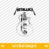 Metallica Band Guitar SVG