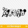 Mickey And Friends Disneyland SVG