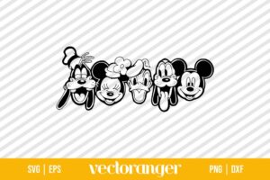 Mickey And Friends Disneyland SVG