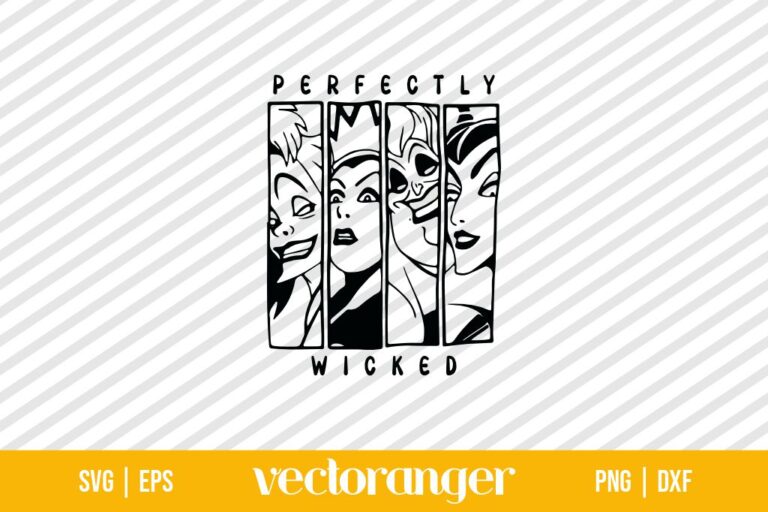 Perfectly Wicked SVG, Wicked Witch SVG | Vectoranger