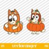 Bluey Bingo Pumpkin Halloween SVG