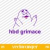 HBD Grimace McDonalds SVG