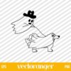 Halloween Ghost Walking Dog SVG