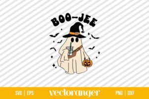 Halloween Ghost Witch Boo Jee SVG