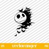 Halloween Jack Skellington With Bat SVG