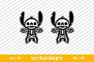 Halloween Stitch Skeleton SVG