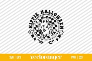 Hippy Halloween Ghost SVG