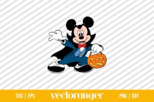 Mickey Mouse Pumpkin Halloween SVG