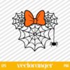 Spider Web Minnie Ears halloween SVG