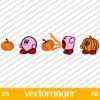 Kirby Pumpkin Halloween SVG