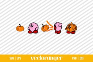 Kirby Pumpkin Halloween SVG