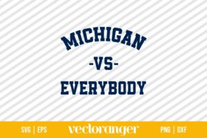 NCAA Michigan Vs Everybody SVG