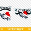 Philadelphia Eagles Christmas Logo SVG