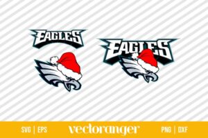 Philadelphia Eagles Christmas Logo SVG