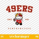 San Francisco 49ers Hello Kitty SVG