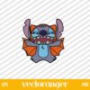 Stitch Bat Halloween SVG