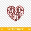 Florida Strong Heart Hurricane Milton Strong SVG