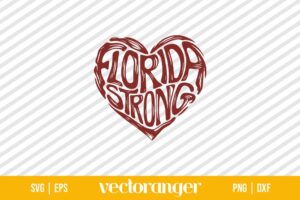 Florida Strong Heart Hurricane Milton Strong SVG