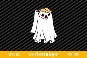 Halloween Trumpkin Ghost President Donald Trump SVG