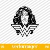 Wonder Woman Silhouette SVG Cricut