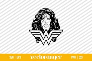 Wonder Woman Silhouette SVG Cricut