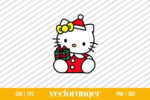 Christmas Hello Kitty SVG