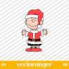 Christmas Peanuts Charlie Brown Santa Hat SVG