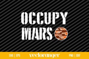 Occupy Mars Spacex SVG