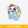 Bluey And Bingo Christmas SVG