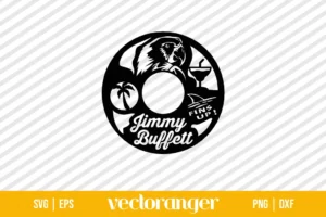 Jimmy Buffett Vinyl Record SVG