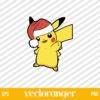 Pikachu Christmas SVG