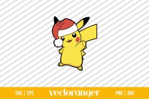 Pikachu Christmas SVG