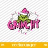 Pink Grinch SVG